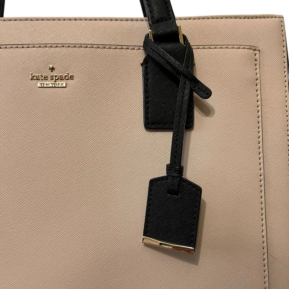 NWT Kate Spade Cameron Street Zooey Tote Purse Shoulder Bag Tusk Black T… - Picture 3 of 16
